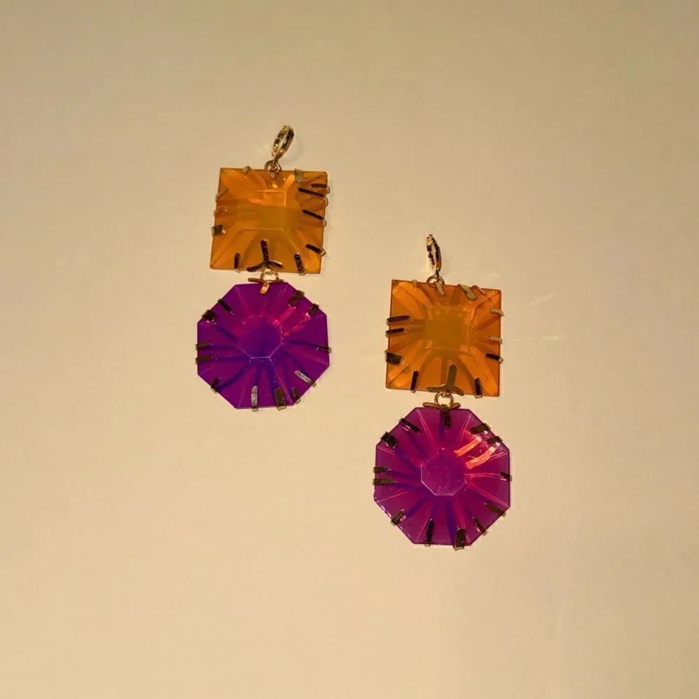 Crystal drop earrings  M669